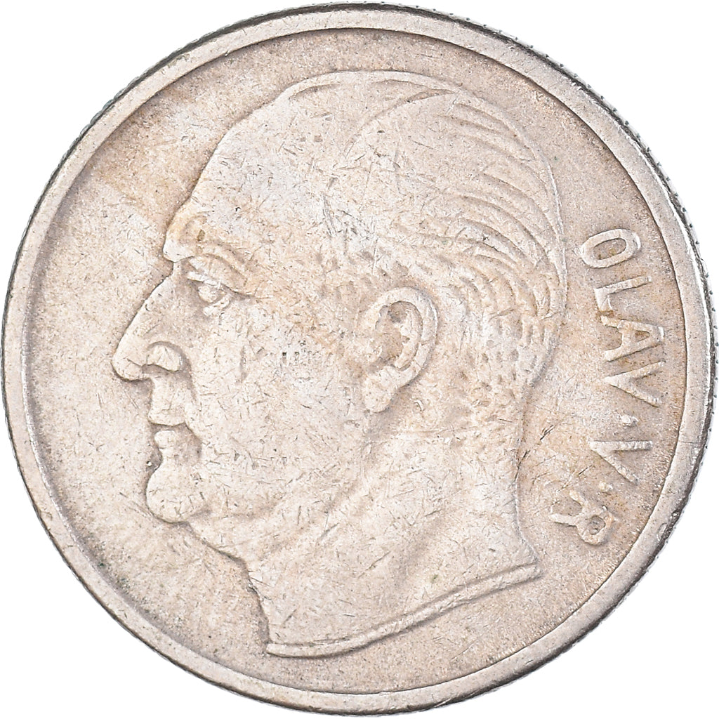 Coin, Norway, Olav V, Krone, 1967, VF(20-25), Copper-nickel, KM:409