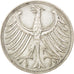 GERMANY - FEDERAL REPUBLIC, 5 Mark, 1951, Munich, KM #112.1, AU(50-53), Silver,.