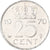Coin, Netherlands, Juliana, 25 Cents, 1970, EF(40-45), Nickel, KM:183