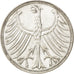 GERMANIA - REPUBBLICA FEDERALE, 5 Mark, 1951, Karlsruhe, BB+, Argento, KM:112.1