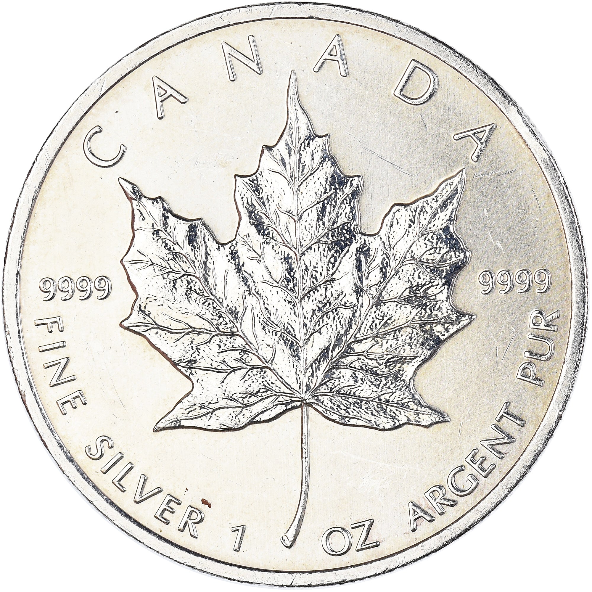 Coin, Canada, 5 Dollars, 2013, Maple Leaf, Slice Shock, AU(55-58), Silver