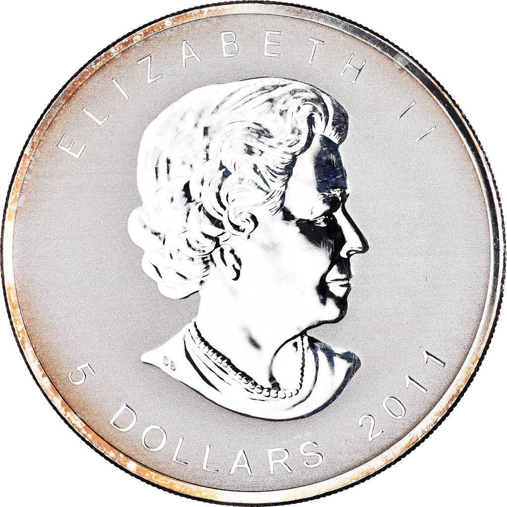 Monnaie, Canada, 5 Dollars, 2011, Maple Leaf, SPL, Argent