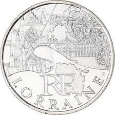 France, 10 Euro, Lorraine, 2011, Paris, MS(63), Silver, KM:1743