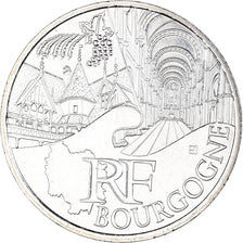 France, 10 Euro, 2011, Paris, Bourgogne, MS(63), Silver, KM:1731