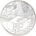 France, 10 Euro, 2011, Paris, Bourgogne, MS(63), Silver, KM:1731