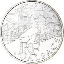France, 10 Euro, 2011, Paris, Alsace, MS(63), Silver, KM:1734