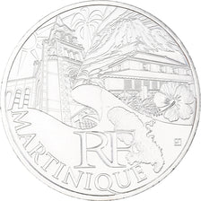France, 10 Euro, 2011, Paris, Martinique, MS(63), Silver, KM:1744