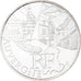 France, 10 Euro, 2011, Paris, Auvergne, MS(63), Silver, KM:1728