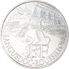 France, 10 Euro, 2011, Paris, Languedoc roussillon, MS(63), Silver, KM:1741