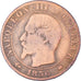 Moneda, Francia, Napoleon III, Napoléon III, 5 Centimes, 1856, Bordeaux, BC