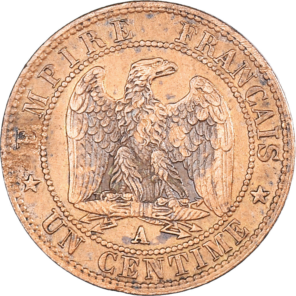 Munten, Frankrijk, Napoleon III, Napoléon III, Centime, 1861, Paris, ZF+