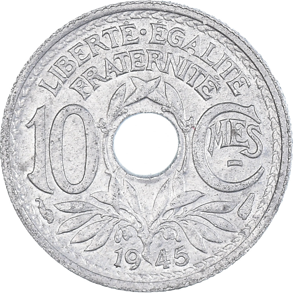Coin, France, Lindauer, 10 Centimes, 1945, VF(30-35), Zinc, KM:906.1
