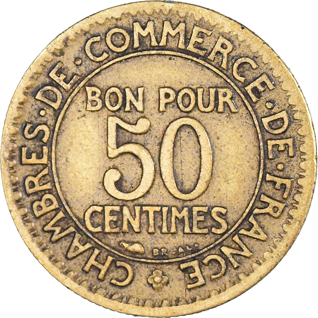 Coin, France, Chambre de commerce, 50 Centimes, 1927, VF(30-35)
