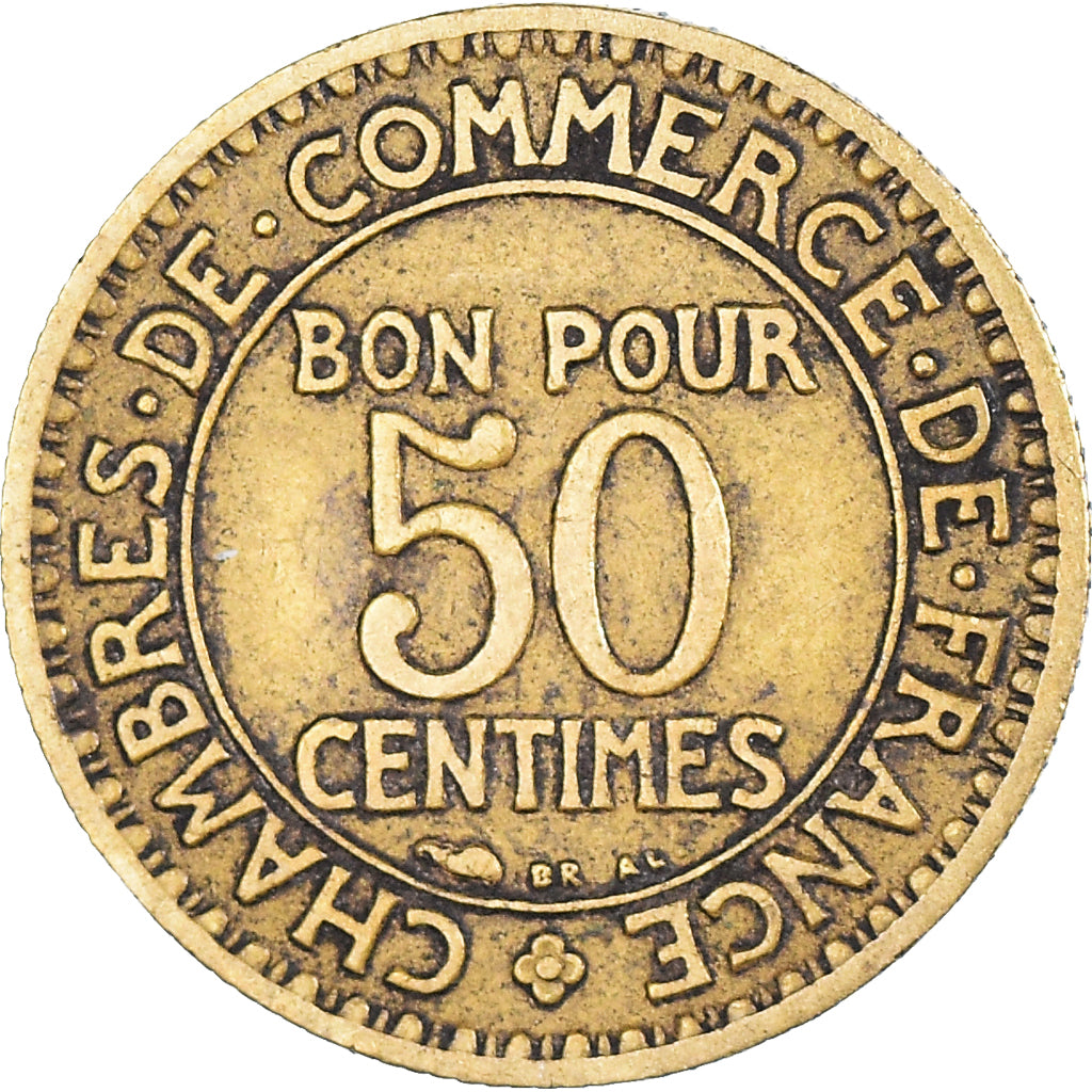 Coin, France, Chambre de commerce, 50 Centimes, 1929, VF(20-25)