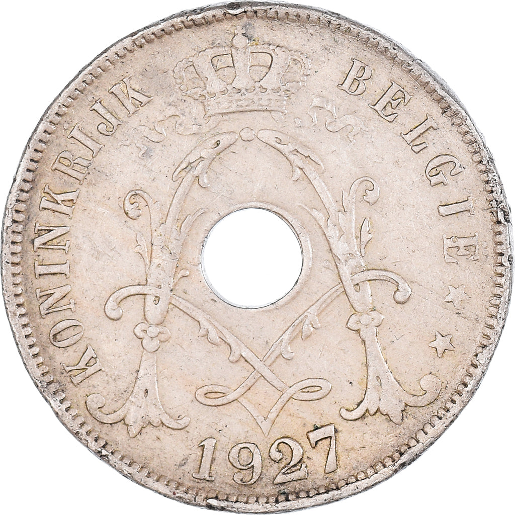 Coin, Belgium, 25 Centimes, 1927, VF(20-25), Copper-nickel, KM:69