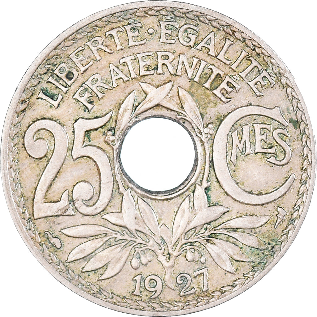 Coin, France, Lindauer, 25 Centimes, 1927, EF(40-45), Copper-nickel, KM:867a