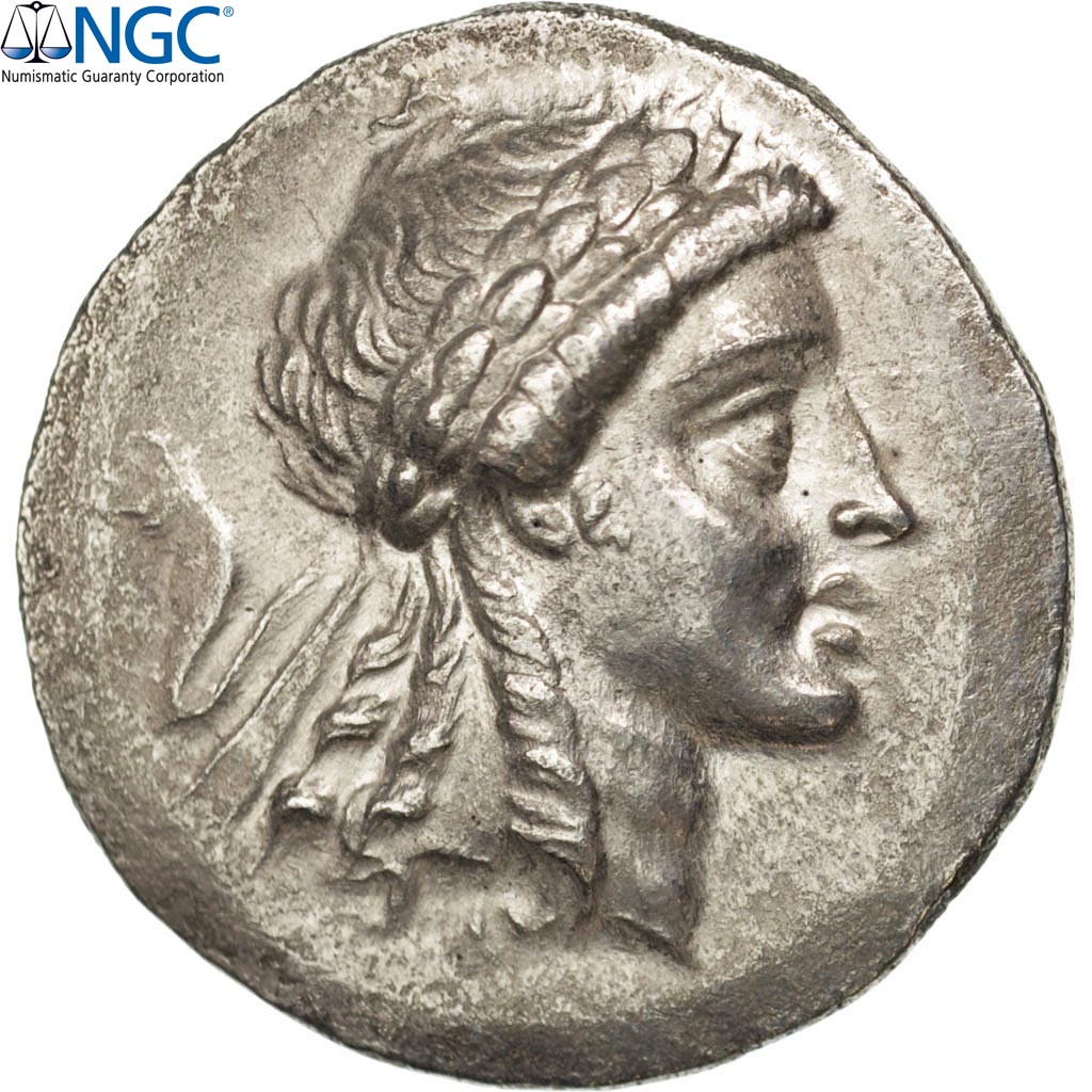 Munten, Aeolië, Myrina, Tetradrachm, Myrina, Gegradeerd, NGC, Ch AU