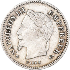 Moneta, Francja, Napoleon III, Napoléon III, 20 Centimes, 1867, Strasbourg