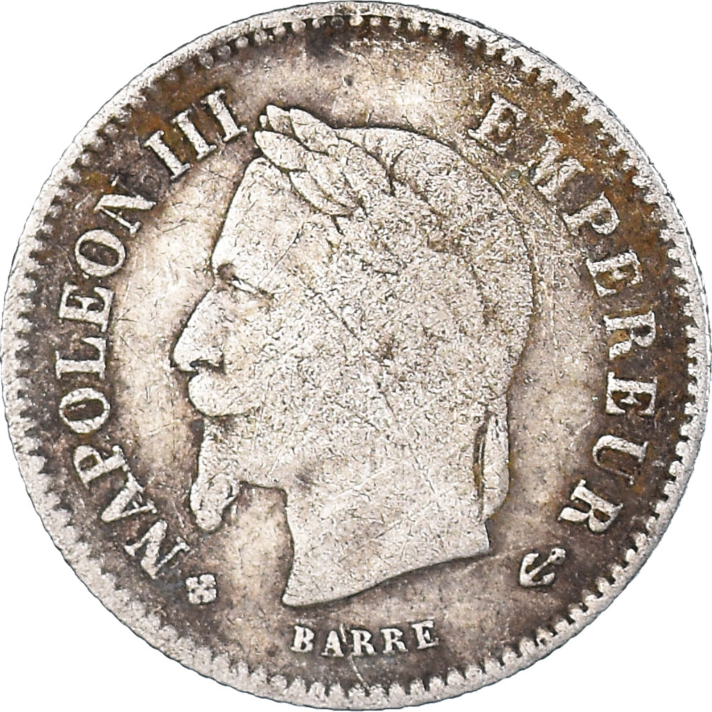 Münze, Frankreich, Napoleon III, Napoléon III, 20 Centimes, 1867, Strasbourg