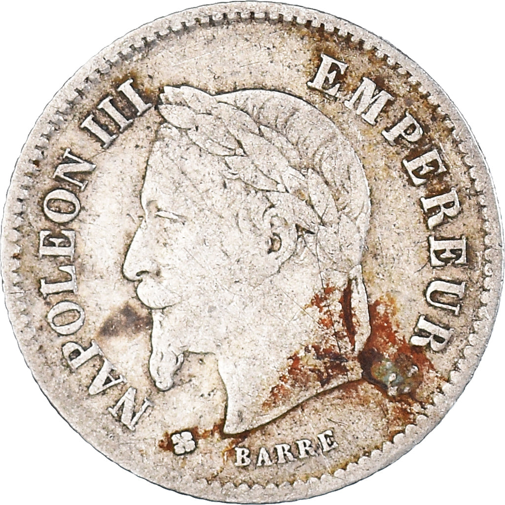 Coin, France, Napoleon III, Napoléon III, 20 Centimes, 1867, Strasbourg