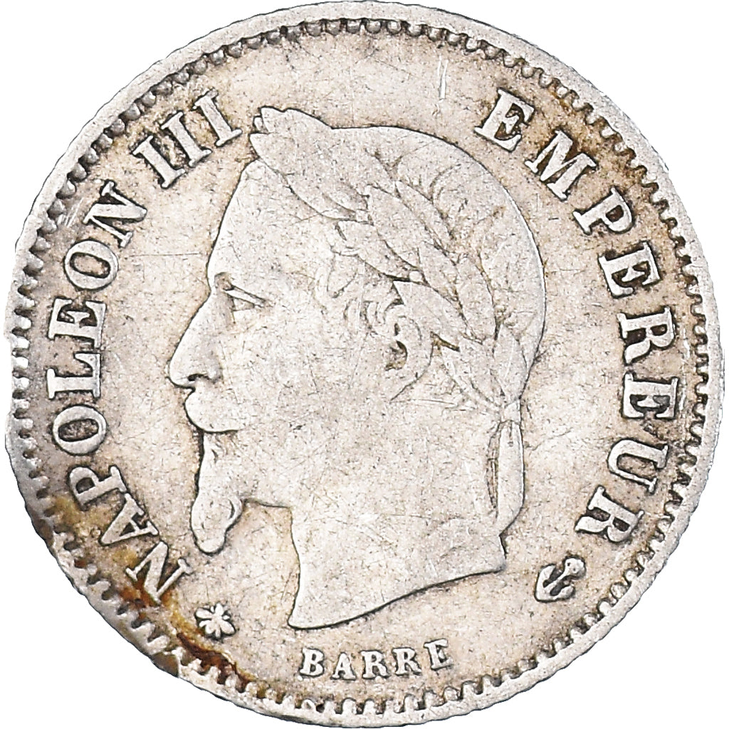 Coin, France, Napoleon III, Napoléon III, 20 Centimes, 1868, Paris, VF(20-25)