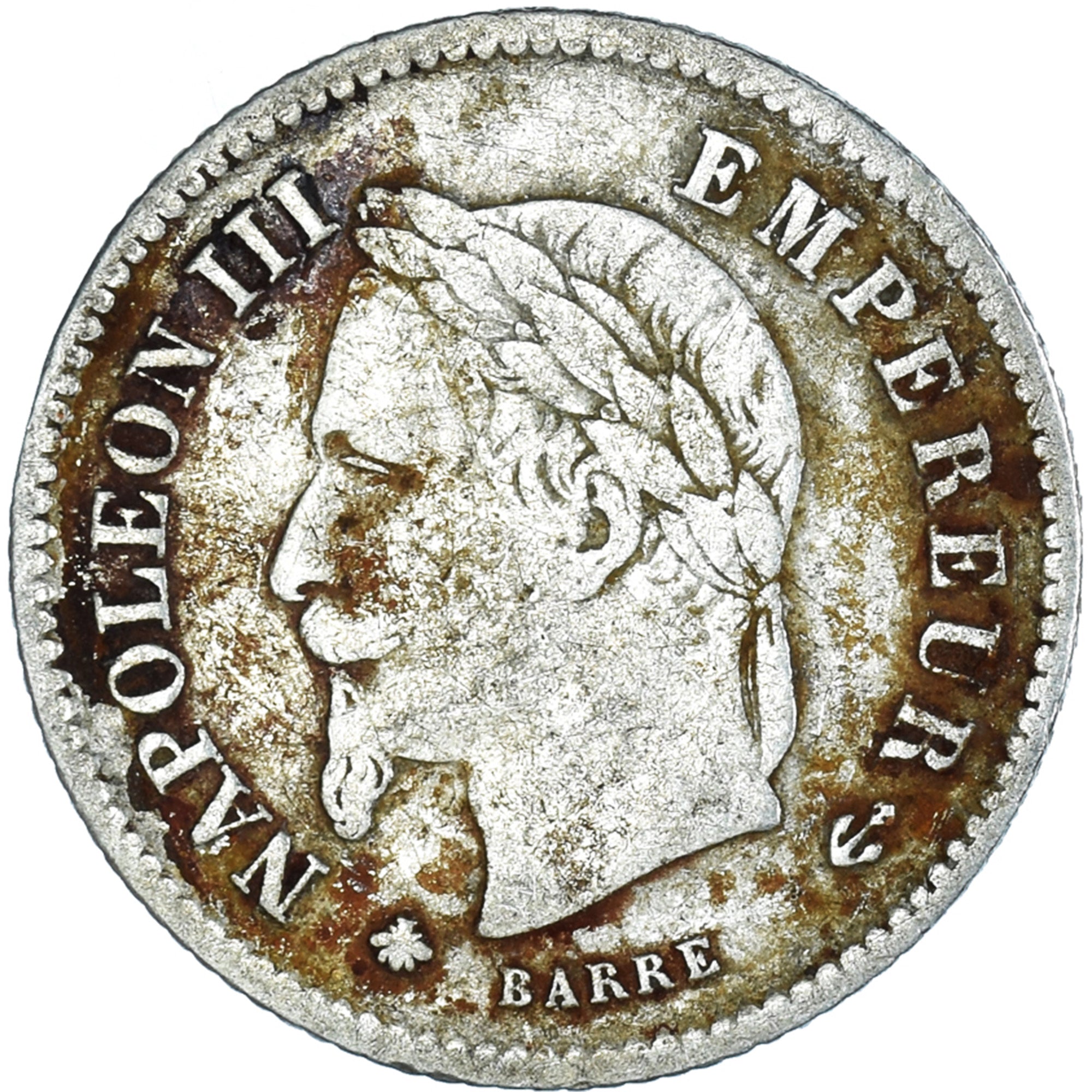 Moneta, Francja, Napoleon III, Napoléon III, 20 Centimes, 1867, Paris