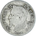 Moneda, Francia, Napoleon III, Napoléon III, 20 Centimes, 1866, Strasbourg, BC
