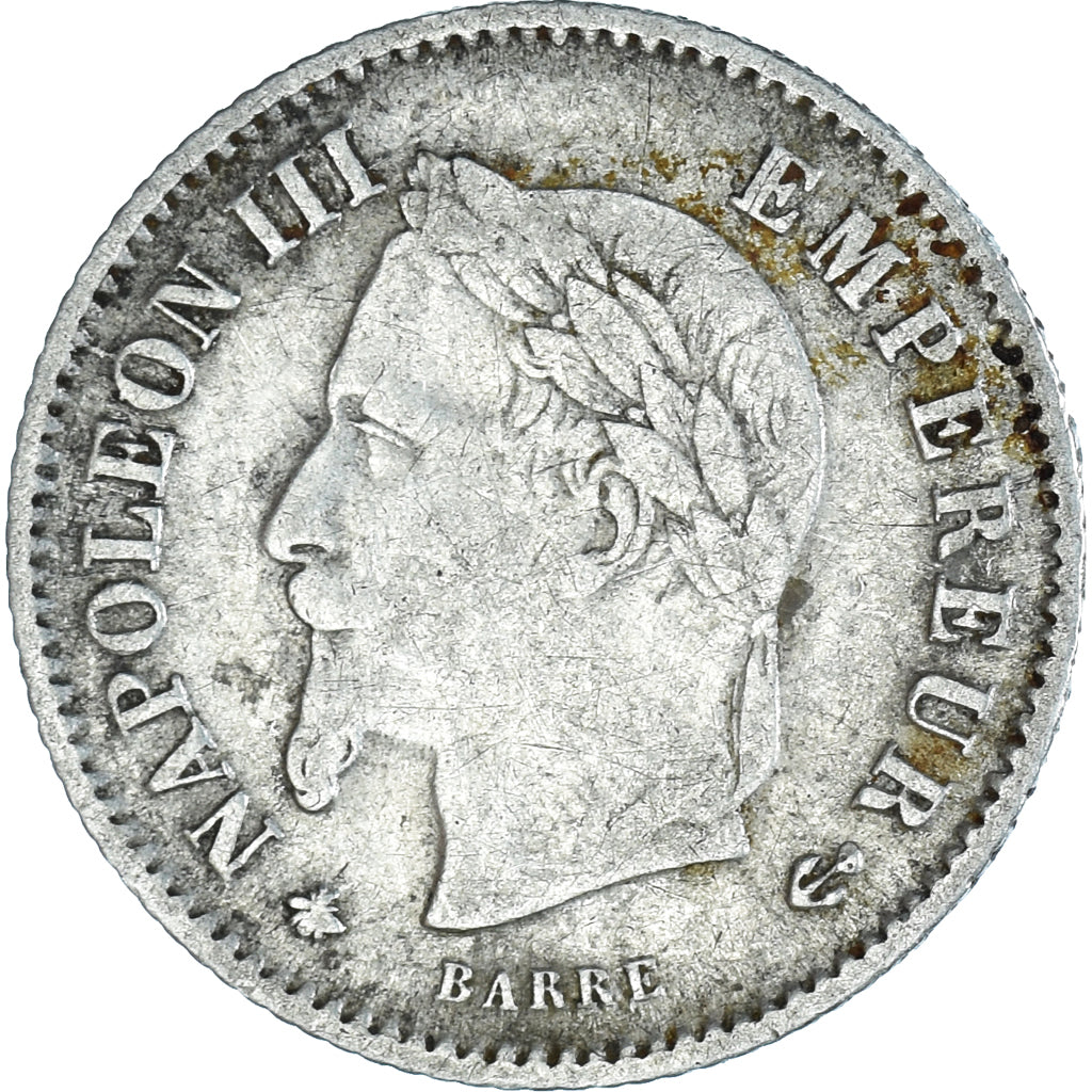 Coin, France, Napoleon III, Napoléon III, 20 Centimes, 1867, Paris, VF(20-25)
