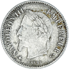 Coin, France, Napoleon III, Napoléon III, 20 Centimes, 1867, Paris, VF(20-25)