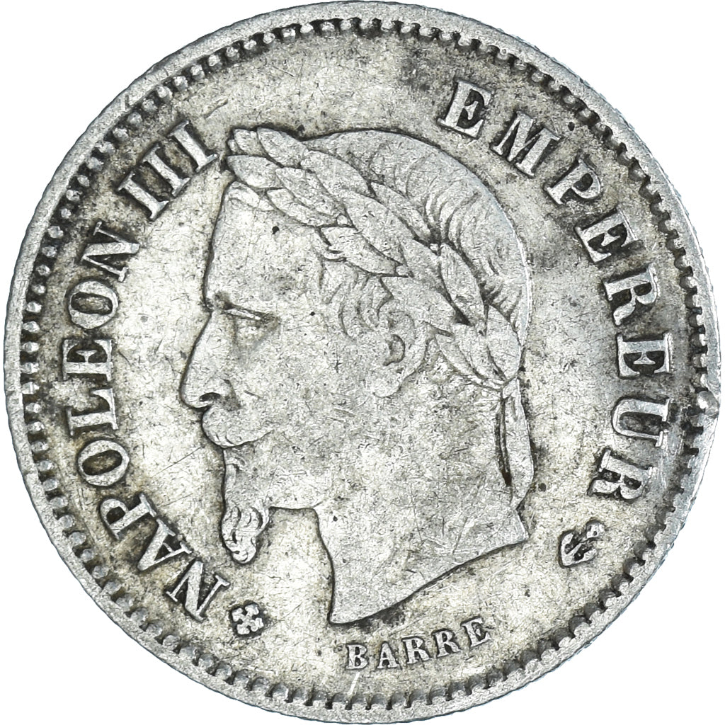 Monnaie, France, Napoleon III, Napoléon III, 20 Centimes, 1867, Strasbourg