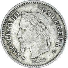 Monnaie, France, Napoleon III, Napoléon III, 20 Centimes, 1867, Strasbourg