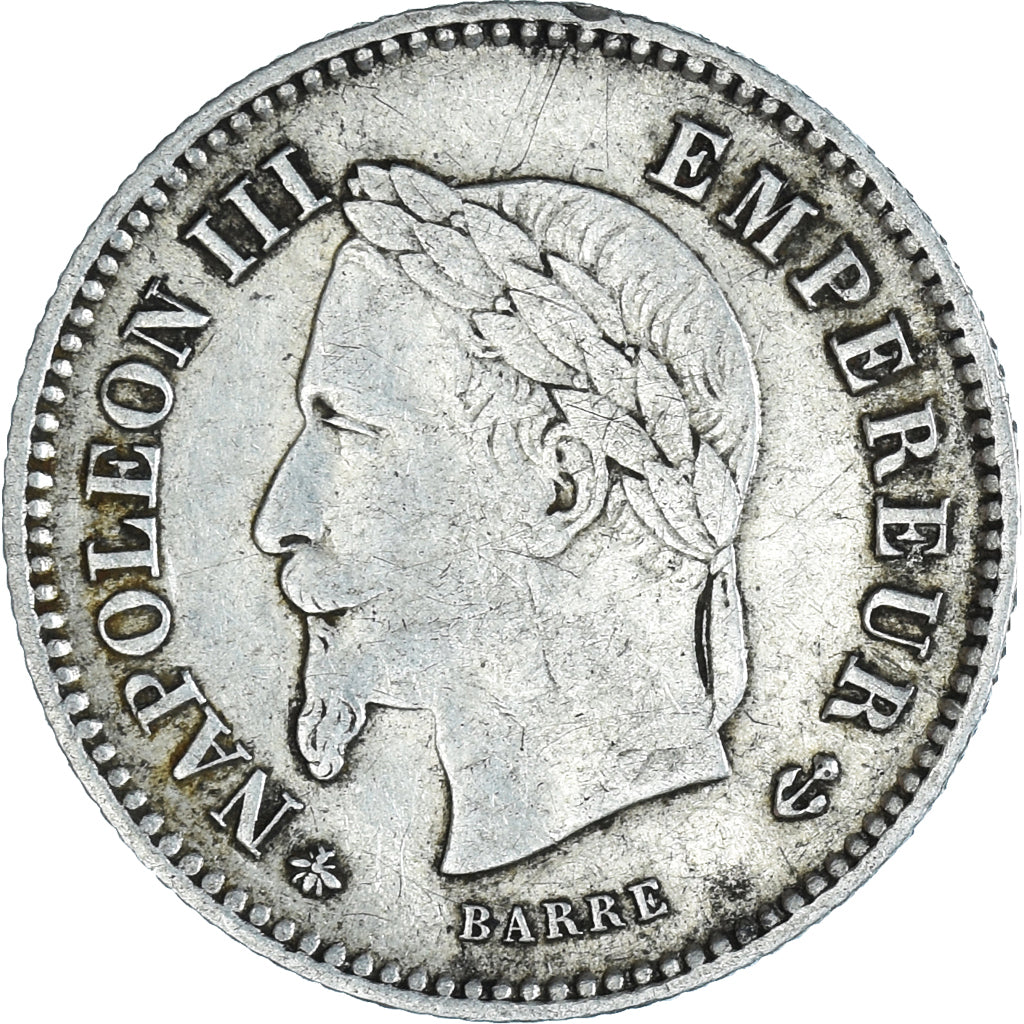 Coin, France, Napoleon III, Napoléon III, 20 Centimes, 1867, Paris, VF(30-35)