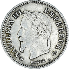 Coin, France, Napoleon III, Napoléon III, 20 Centimes, 1867, Paris, VF(30-35)