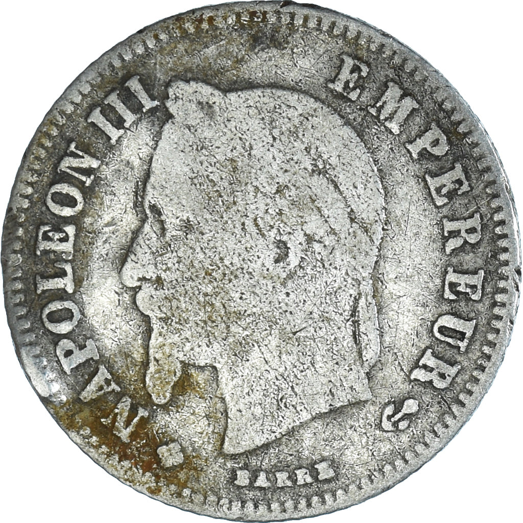 Coin, France, Napoleon III, Napoléon III, 20 Centimes, 1866, Strasbourg