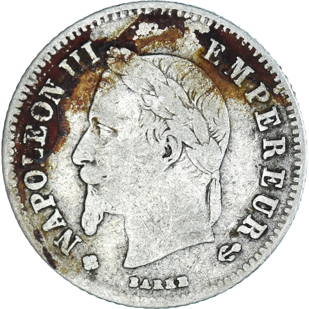 Coin, France, Napoleon III, Napoléon III, 20 Centimes, 1866, Strasbourg