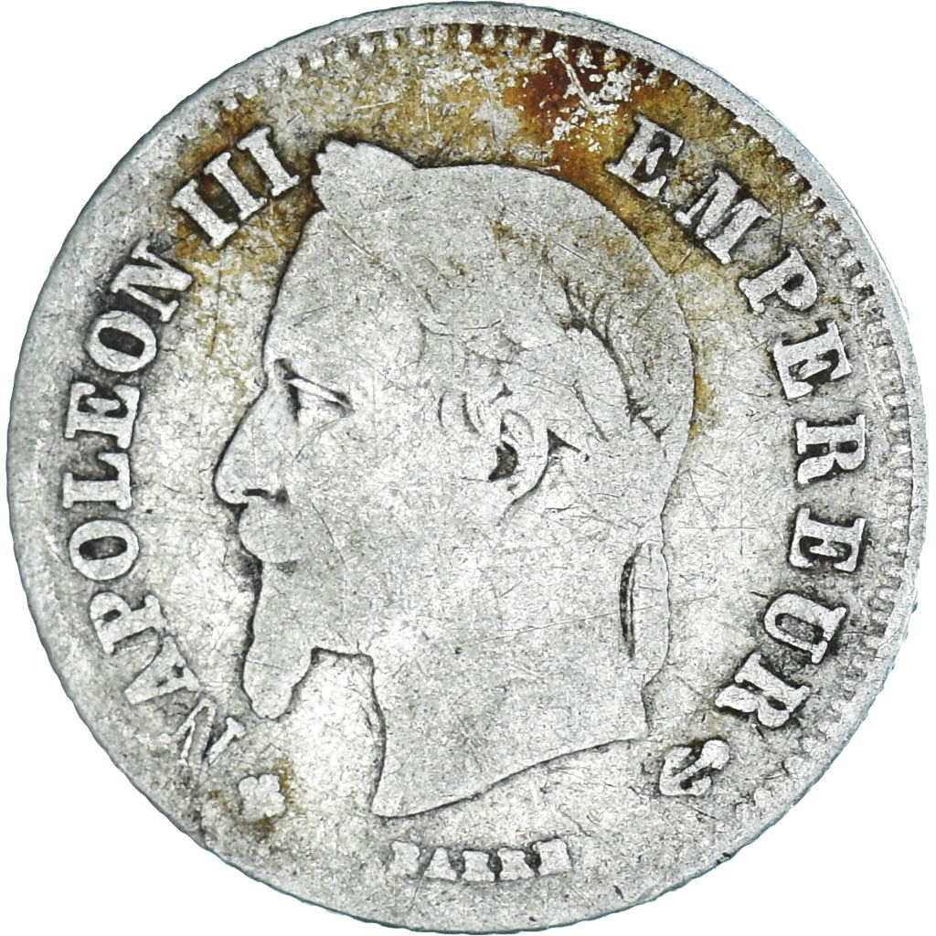 Coin, France, Napoleon III, Napoléon III, 20 Centimes, 1866, Strasbourg