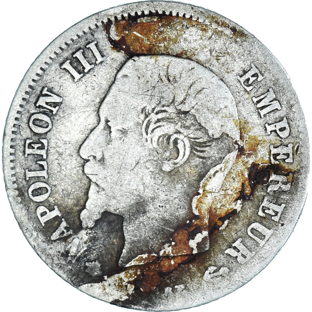 Moneta, Francia, Napoleon III, Napoléon III, 20 Centimes, 1860, Paris, B+
