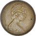 Coin, Great Britain, Elizabeth II, 2 Pence, 1971, British Royal Mint, VF(30-35)