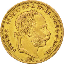 Ungheria, Franz Joseph I, 8 Forint 20 Francs, 1878, Kremnitz, BB, Oro, KM:455.1