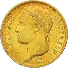 FRANCE, Napoléon I, 40 Francs, 1812, Paris, KM #696.1, EF(40-45), Gold, Gadoury