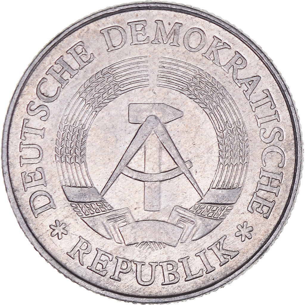 Coin, GERMAN-DEMOCRATIC REPUBLIC, 2 Mark, 1975, Berlin, AU(50-53), Aluminum