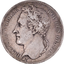 Coin, Belgium, Leopold I, 5 Francs, 5 Frank, 1848, Brussels, VF(30-35), Silver