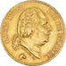 Moneta, Francja, Louis XVIII, Louis XVIII, 40 Francs, 1818, Lille, AU(50-53)
