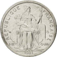 FRENCH POLYNESIA, Franc, 2003, Paris, KM #11, MS(63), Aluminum, 23, Lecompte...