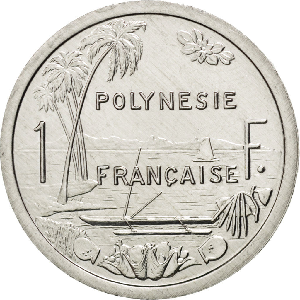 FRENCH POLYNESIA, Franc, 2003, Paris, KM #11, MS(63), Aluminum, 23, Lecompte...