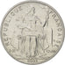 FRENCH POLYNESIA, 5 Francs, 2003, Paris, KM #12, MS(63), Aluminum, 31, Lecompte.