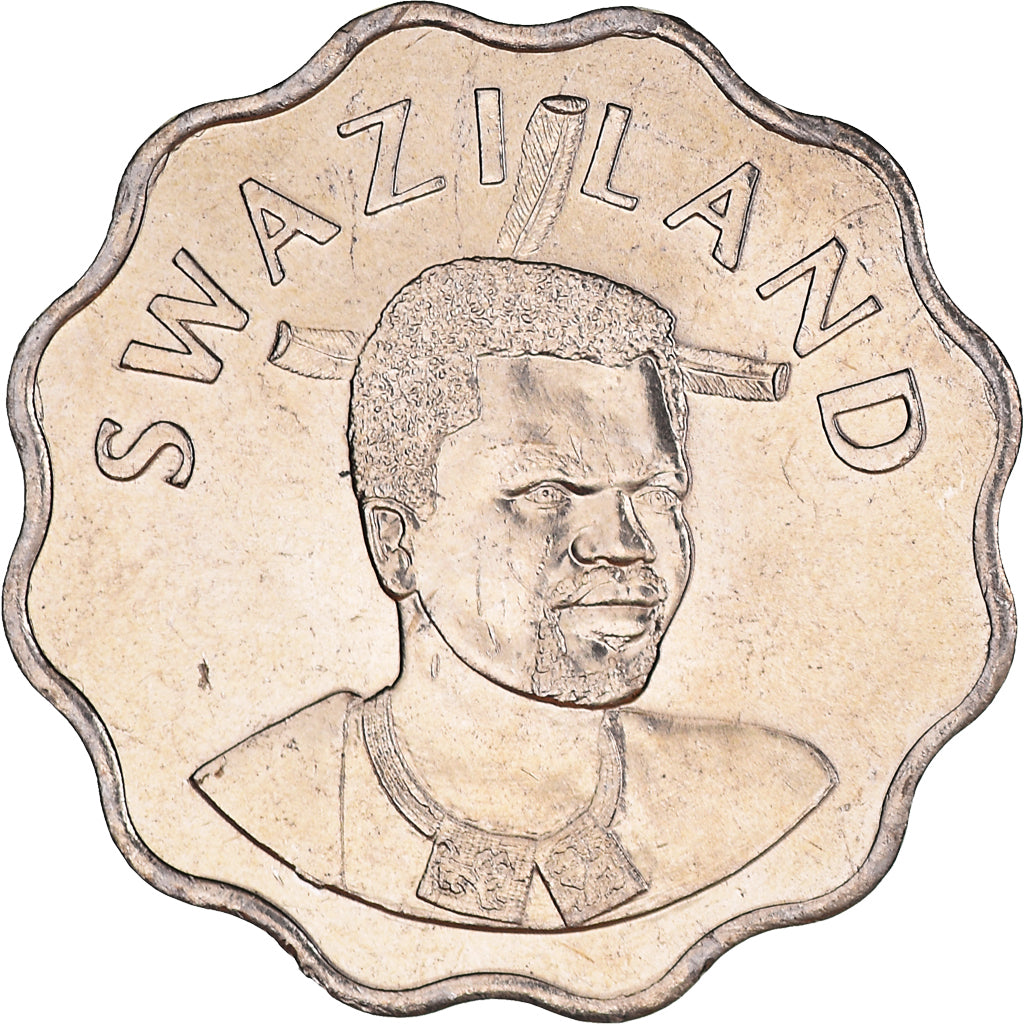 Coin, Swaziland, King Msawati III, 20 Cents, 2002, British Royal Mint, MS(64)
