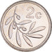 Coin, Malta, 2 Cents, 2004, MS(64), Nickel