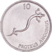 Coin, Slovenia, 10 Stotinov, 1993, MS(64), Aluminum, KM:7