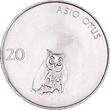 Coin, Slovenia, 20 Stotinov, 1993, MS(64), Aluminum, KM:8